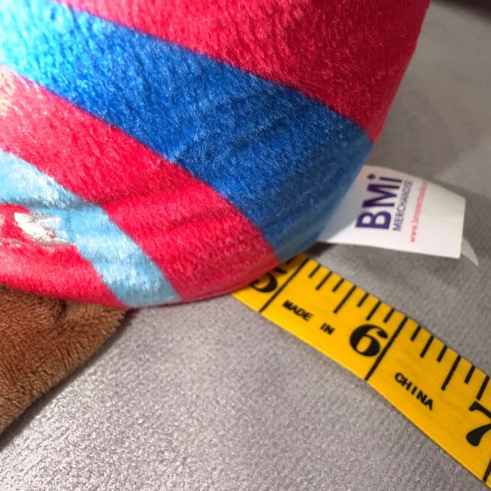 BMI Merchandise Brain Freeze Slushie‎ Plush Pink Blue Swirl Stuffed Toy 11in